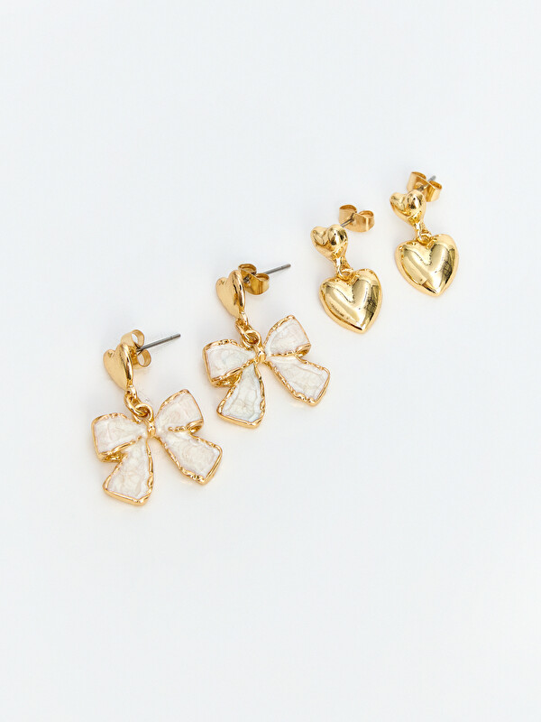LCW JOY Women's Earring Set 2 Pack