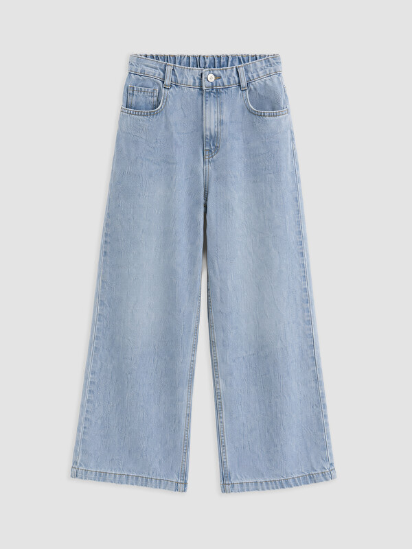 LCW Kids Regular Fit Wide Leg Girls' Jeans