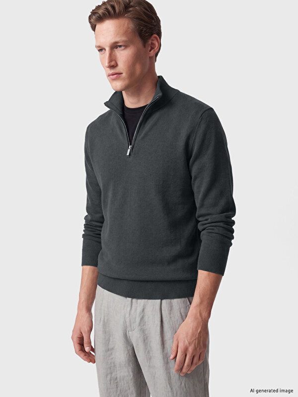 SOUTHBLUE Polo Collar Men's Knitwear Sweater