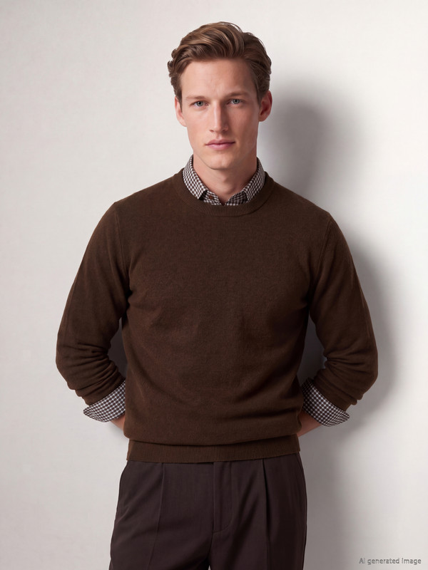 SOUTHBLUE Crew Neck Men's Knitwear Sweater