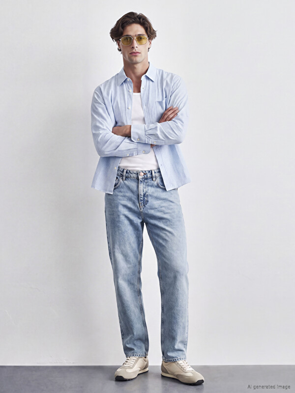 LCW Jeans 745 Baggy Fit Erkek Jean Pantolon