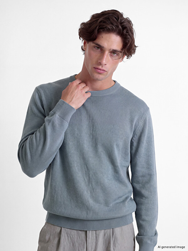 LCW Vision Crew Neck Men's Knitwear Sweater