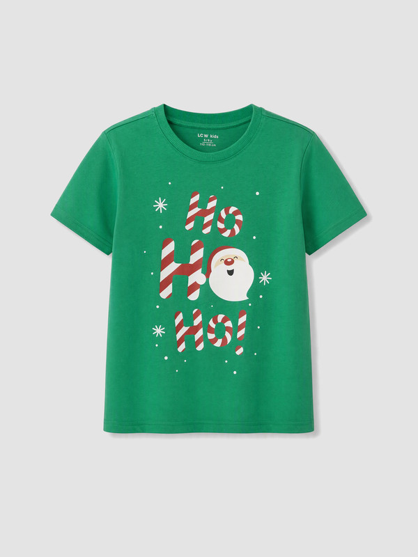 LCW Kids Crew Neck Printed Boys' T-Shirt
