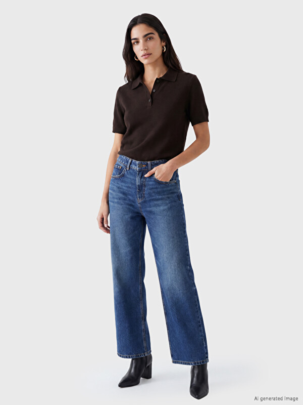 LCW Vision Blugi Indigo Femeie