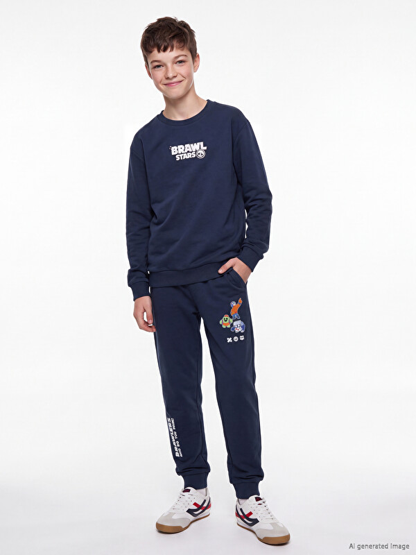 LCW Kids Boys' Brawl Stars Printed Jogger Sweatpants