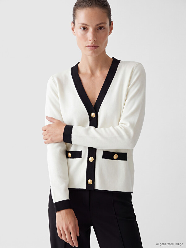 LCW EVERYDAY Fancy Buttoned Women's Knitwear Cardigan