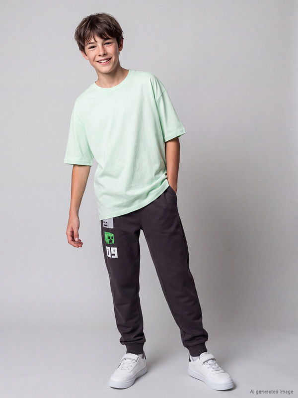 LCW Kids Minecraft Boys' Thick Jogger Sweatpants