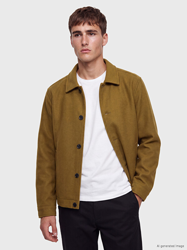 LCW Vision Regular Fit Erkek Kaşe Mont
