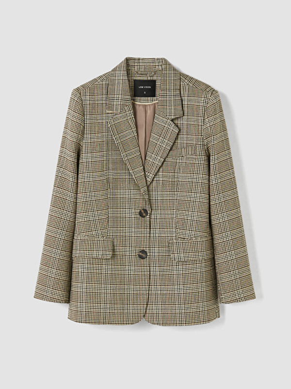 LCW Vision Ekose Kadın Blazer Ceket