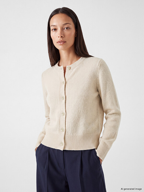 LCW EVERYDAY Crew Neck Women's Knitwear Cardigan