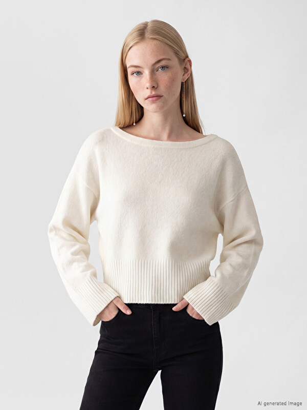 XSIDE Slash Neck Women's Knitwear Sweater