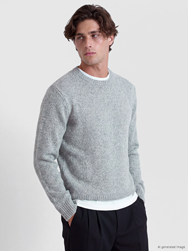 LCW Vision Crew Neck Knitwear Sweater پیاوان