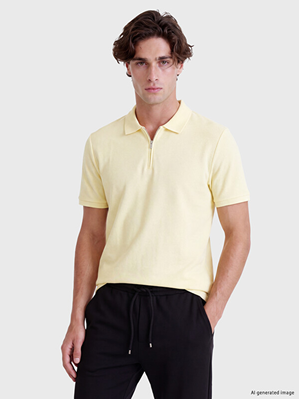 LCW Vision Regular Fit Polo Collar Men's T-shirt