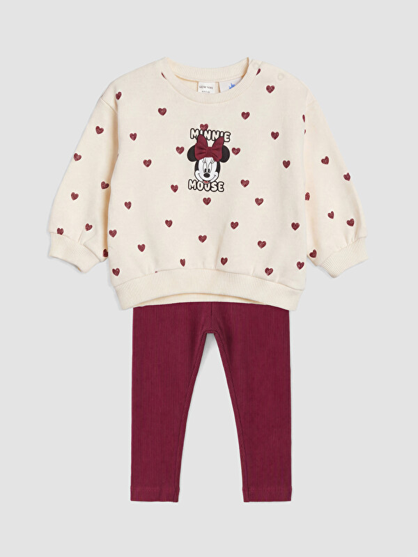 LCW baby Minnie Mouse štampani komplet za bebe devojčice