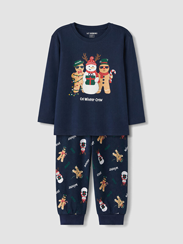 LCW Kids New Year Themed Boys' Pyjamas Set