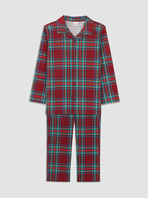 LCW Kids Shirt Collar Boys' Pyjamas Set