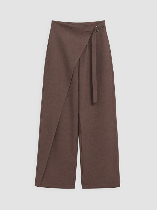 LCW Vision Loose Fit Wrap Closure Women's Trousers
