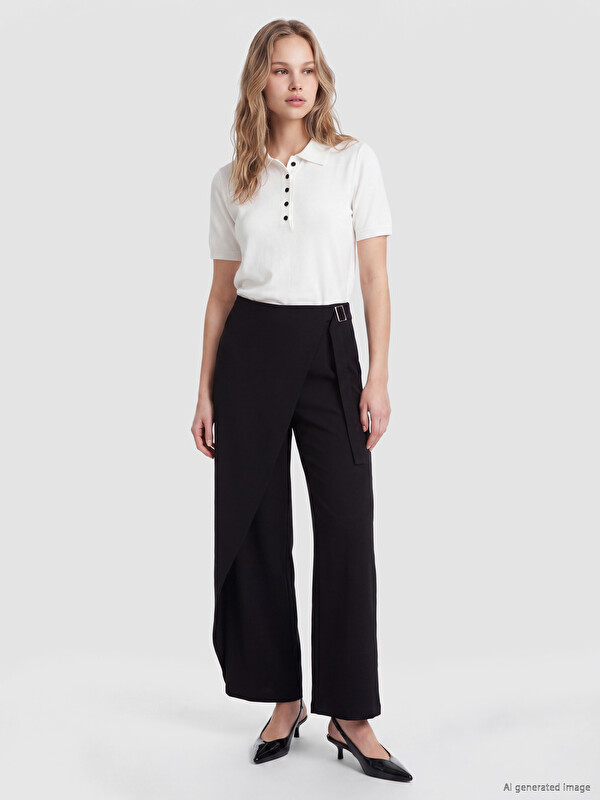 LCW Vision Woman Black Trousers