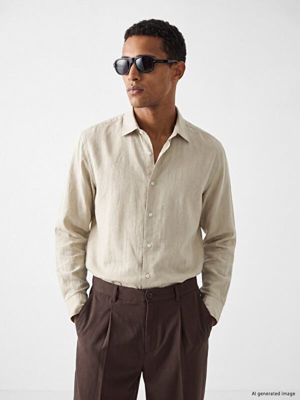 LCW Vision Man Green Shirt