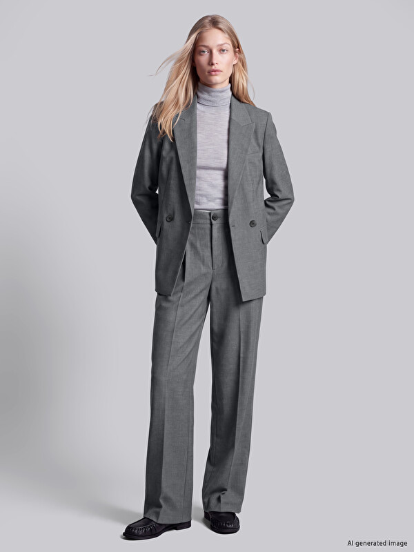 LCW Vision Wide Leg Women's Pleated Trousers