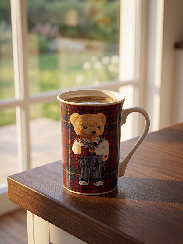 LCW HOME Bear Teddy Printed Porcelain Mug