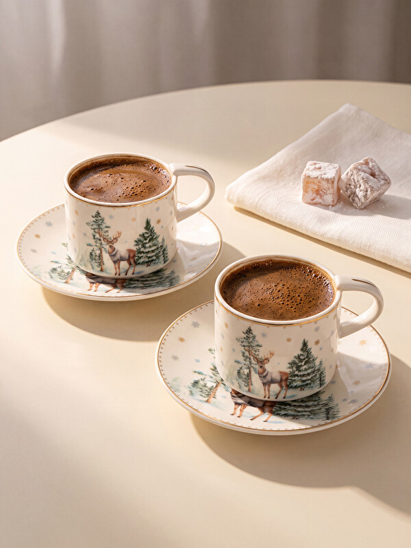 LCW HOME سێتی کوپێ قاوەی چینی بۆ 2 کەس 90 ml