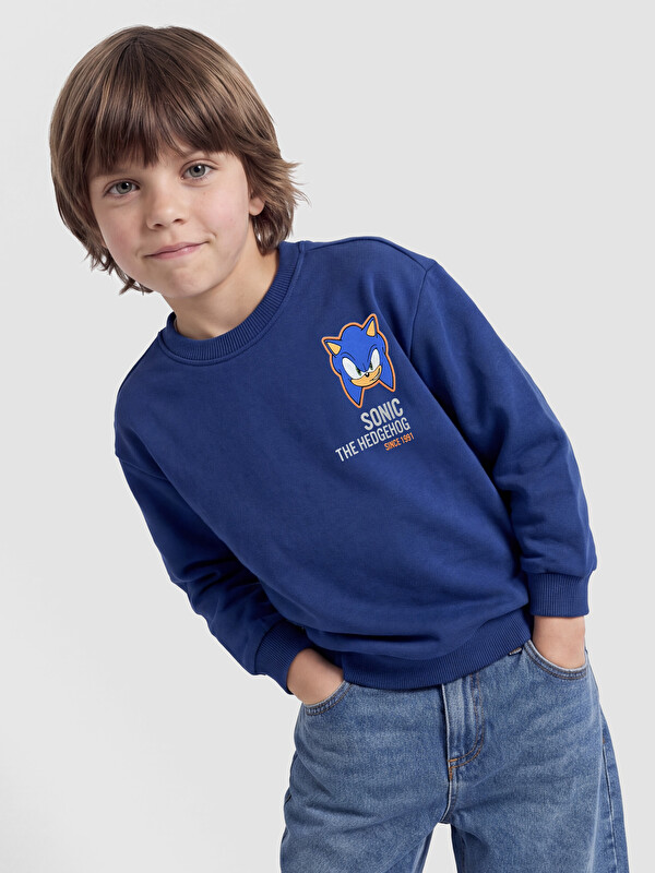 LCW Kids Sonic Printed Boys' Sweatshirt