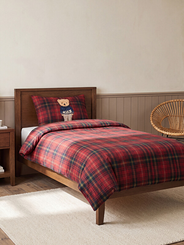LCW HOME Ayı Teddy Baskılı Çift Kişilik Nevresim Seti
