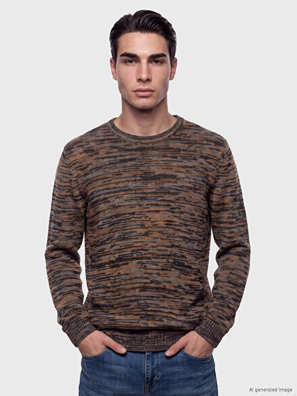 LCWAIKIKI Classic Man Grey Sweater