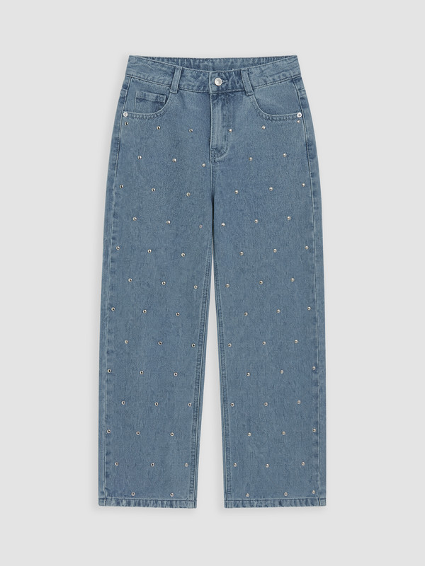 LCW Kids Barrel Fit Rhinestone Girls' Jeans