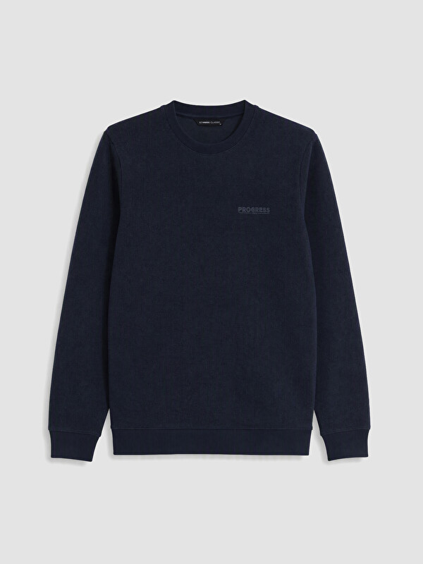 LCWAIKIKI Classic Crew Neck Printed Men's Sweatshirt