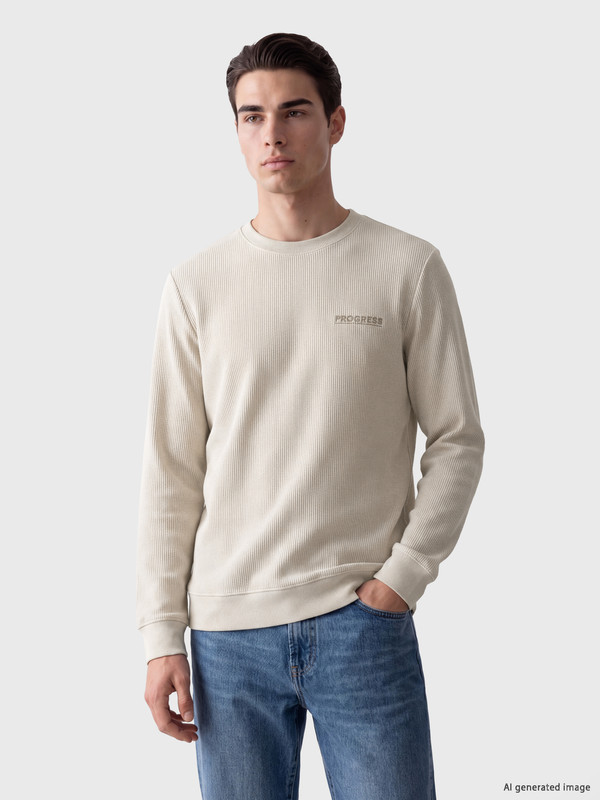 LCWAIKIKI Classic Crew Neck Printed Men's Sweatshirt