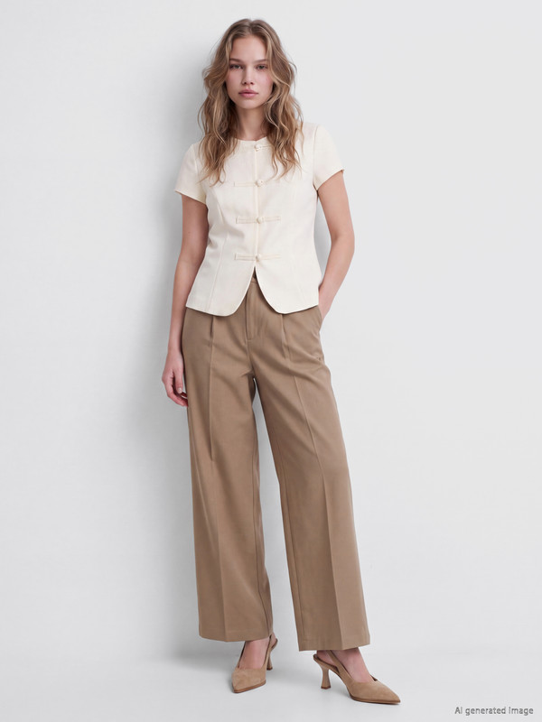 LCW Vision Women's Wideleg Gabardine Trousers