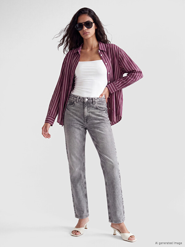 XSIDE Woman Grey Jeans
