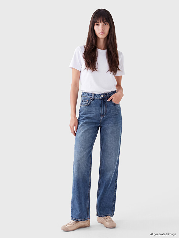 XSIDE Straight Fit Kadın Jean Pantolon