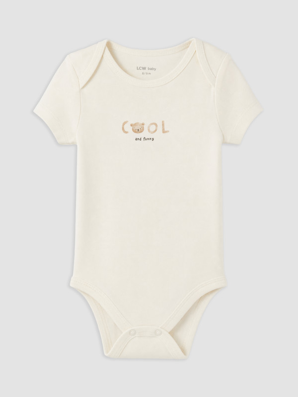 LCW baby Baskılı Erkek Bebek Çıtçıtlı Body