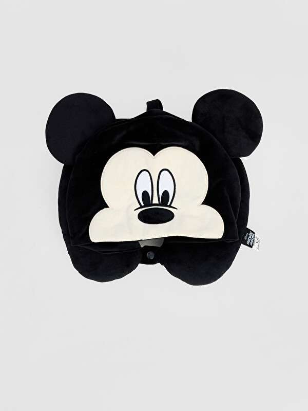 LCW JOY Mickey Mouse Nakışlı Kapüşonlu Boyun Yastığı