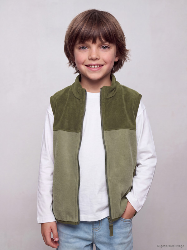 LCW Kids Dik Yaka Erkek Çocuk Yelek