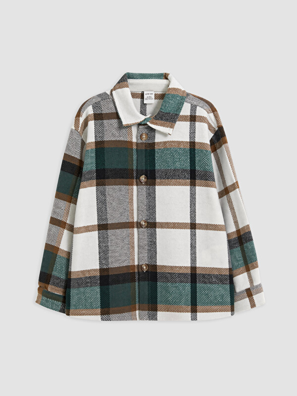 LCW Kids Plaid Gabardine Boys' Shirt