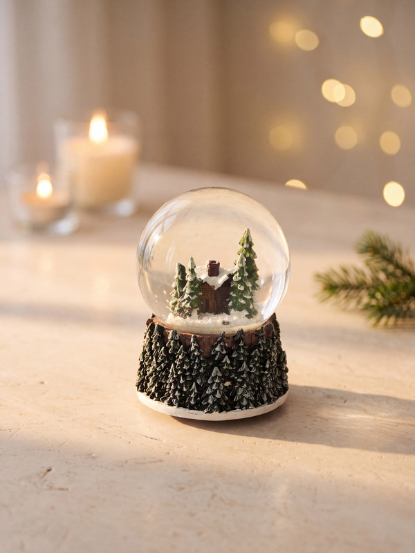LCW HOME New Year Themed Snow Globe