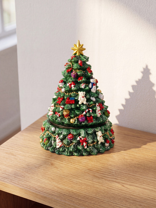 LCW HOME New Year Tree Figure Decorative Music Box
