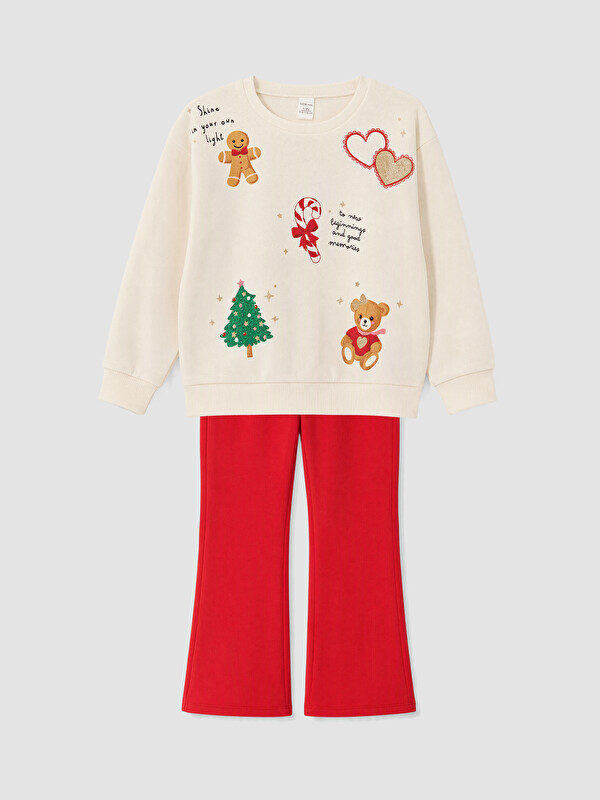LCW Kids Girl Ecru Set