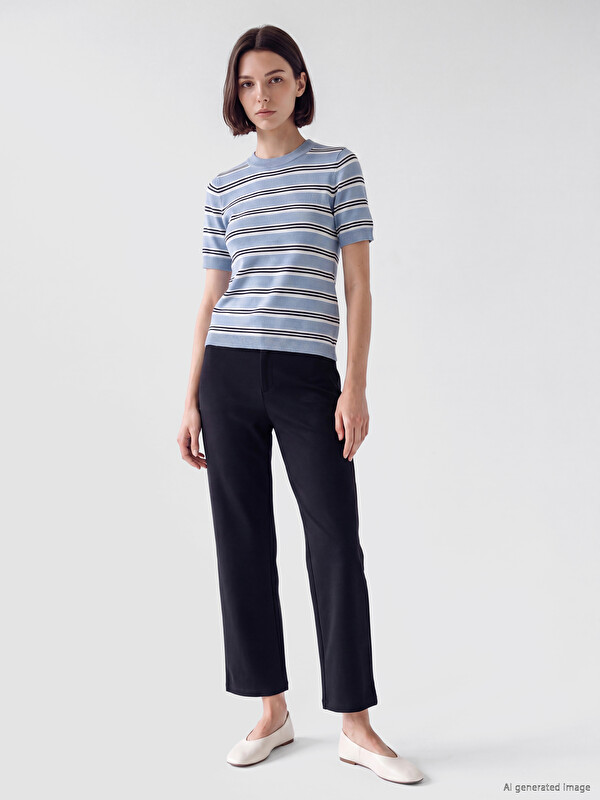 LCW Modest Slim Fit pantalone širokih nogavica za žene