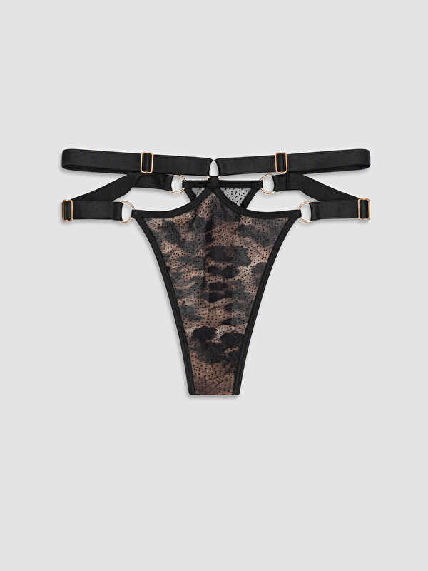 LCW DREAM Tanga gaćice s leopard printom