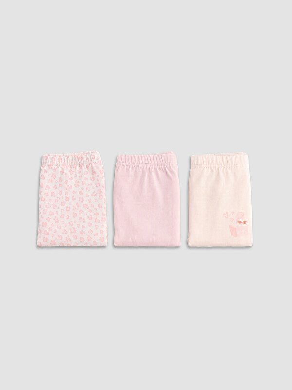 LCW Kids 3'lü Kız Çocuk Boxer