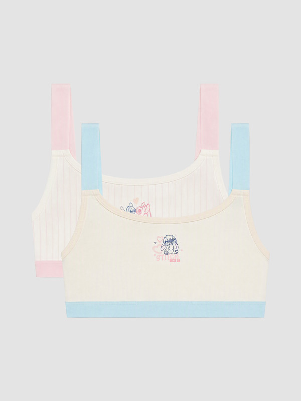 LCW Kids 2 Pack Stitch and Angel Printed Girls' Bustier Top
