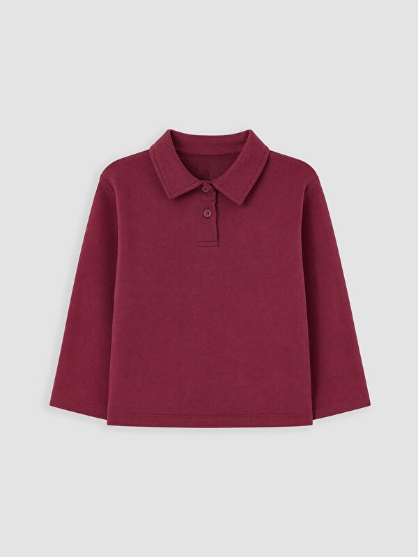 LC WAIKIKI Polo Yaka Kız Çocuk Sweatshirt