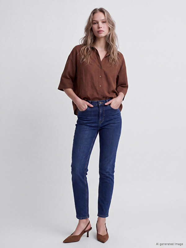 LCW Jeans Mom Fit Kadın Jean Pantolon