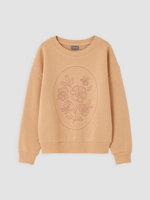 LC WAIKIKI Baskılı Kız Çocuk Sweatshirt