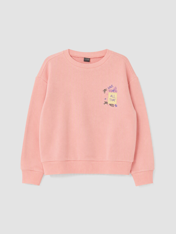 LC WAIKIKI Baskılı Kız Çocuk Sweatshirt